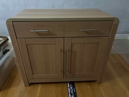 Photo of free Oak Veneer TV Cab and Matching Unit (KT19) #2