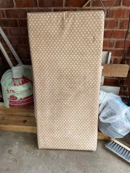 Photo of free Old vinyl covered cot mattress (Newbold S41) #1