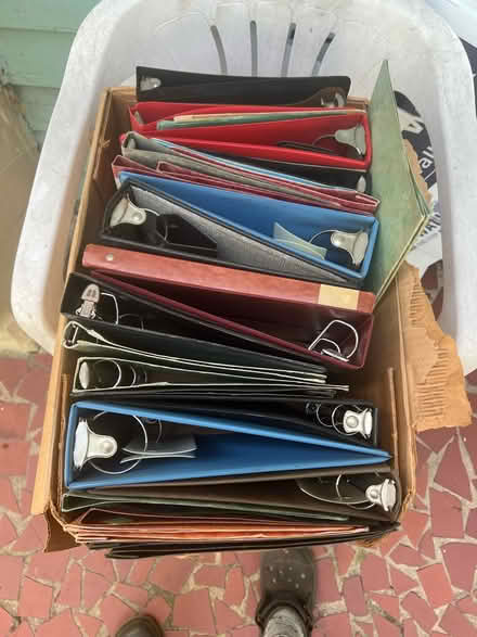 Photo of free 3 ring binders and folders (Old North Durham) #1
