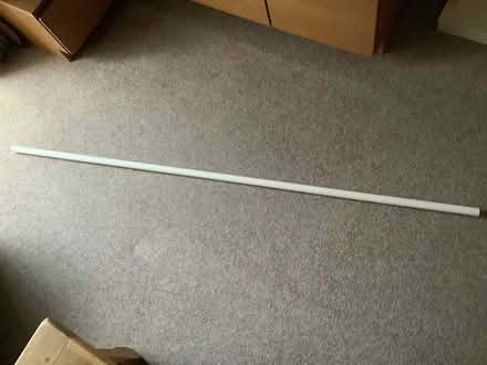 Photo of free White wood curtain rod 180cm VGC (Grange Estate, Letchworth SG6) #1