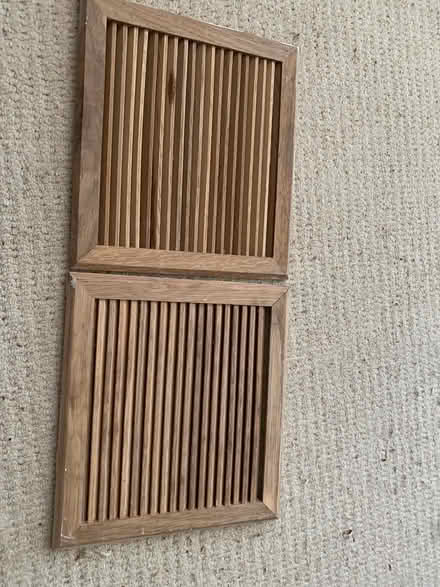 Photo of free Wooden Vent covers x 2 (Addlestone KT15) #1