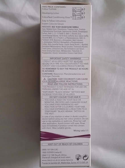 Photo of free Clairol 'Dark Ash Blonde' hair colour (Blackwell RH19) #2