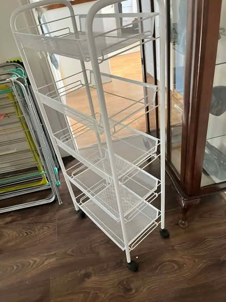 Photo of free 5 tiers white Storage trolley (Coleridge Ward CB1) #2