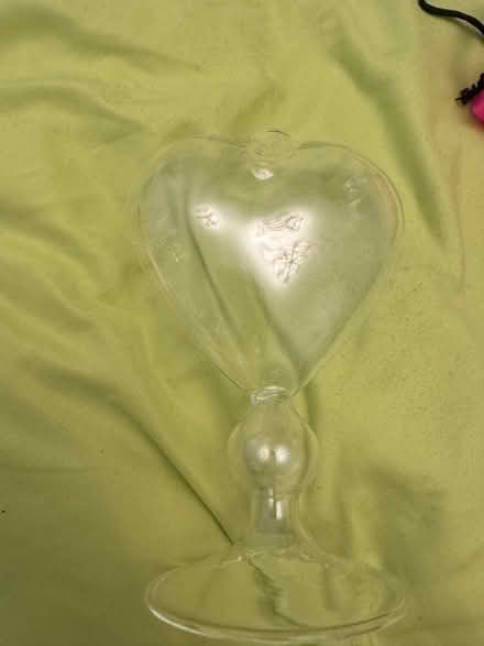 Photo of free Heart shape glass vase (Dawlish Devon) #1