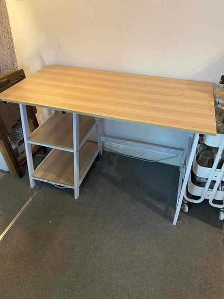 Photo of free Desk with two shelves (Nottingham NG7) #1