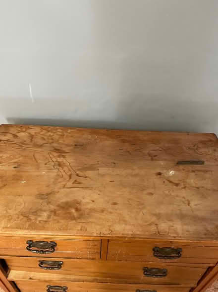 Photo of free Vintage wooden chest of drawers (Kings Furlong RG21) #2