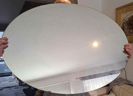 Photo of free Plain oval mirror (chard) #1