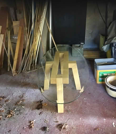 Photo of free Oval glass top coffee table (Malahide) #1