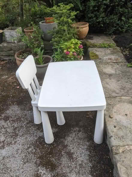 Photo of free Child's table and chair (Bamford S33) #1