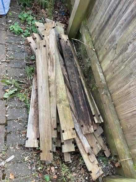 Photo of free Compost heap slats (Cains cross) #1