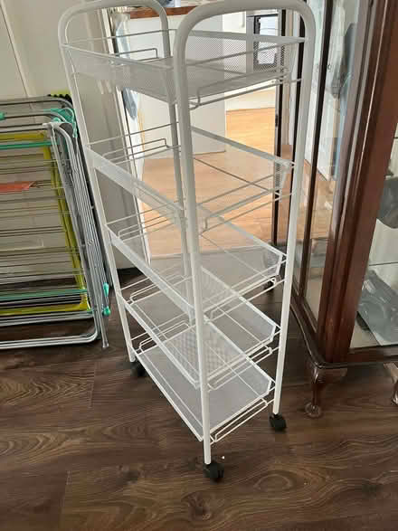 Photo of free 5 tiers white Storage trolley (Coleridge Ward CB1) #4