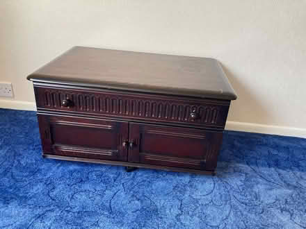 Photo of free Priory dark oak tv cabinet (Longton PR4) #1
