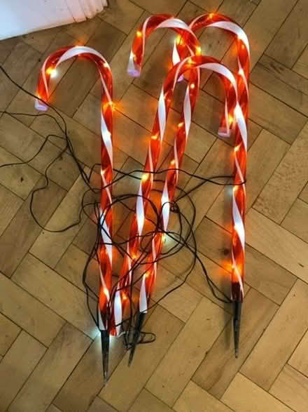 Photo of free Christmas candy cane decorations (Forest Row RH18) #1