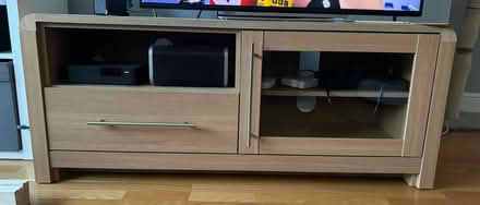 Photo of free Oak Veneer TV Cab and Matching Unit (KT19) #1