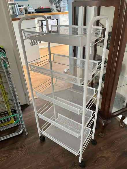 Photo of free 5 tiers white Storage trolley (Coleridge Ward CB1) #3