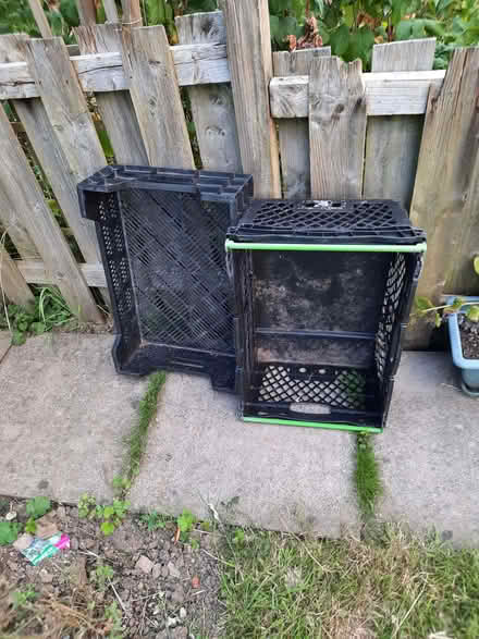 Photo of free Black plastic crates (Heeley S2) #1