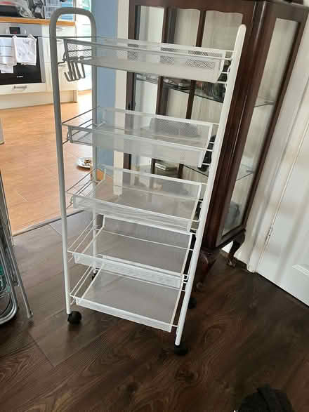 Photo of free 5 tiers white Storage trolley (Coleridge Ward CB1) #1