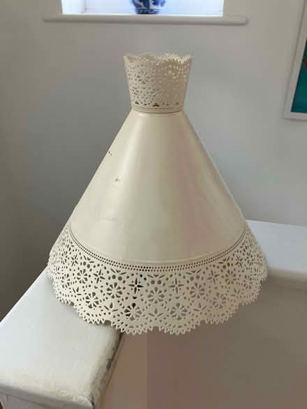 Photo of free Cream metal light shade (Minchinhampton) #1