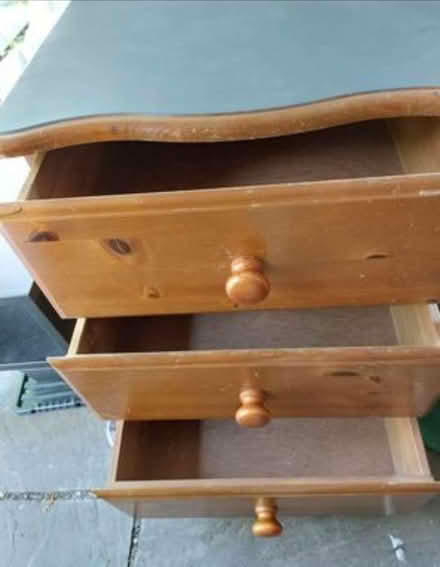 Photo of free Pine Bedside Drawers x 3 drawers (New Malden KT3) #3