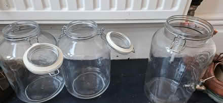 Photo of free 3 large kilner jars + other bits (Wavertree) #1