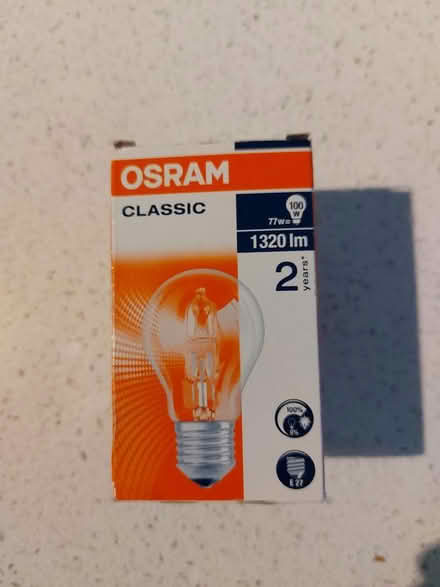 Photo of free 77W Halogen bulb (100W equivalent) (Dorking) #1
