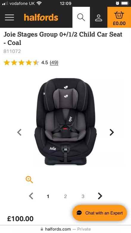 Photo of free Child’s Car Seat (Fulham SW6) #1
