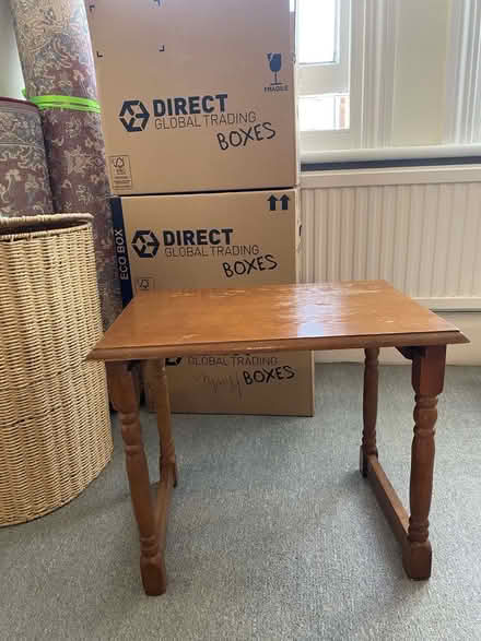 Photo of free Small solid wood vintage table (Finsbury Park N4) #1