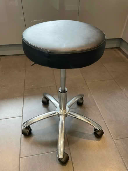 Photo of free Bar stool on wheels (Walkwood B97) #1