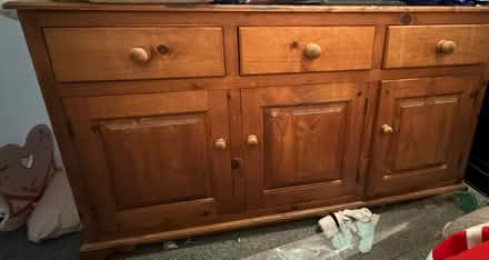 Photo of free 3 draw 3 cupboard unit (Oakwood derby) #1