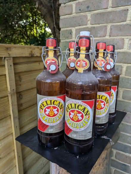 Photo of free Beer Bottles with swing top ceramic closures X 6 (Bradwell MK13) #1