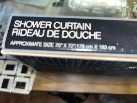 Photo of free silver metallic shower curtain (Tribeca) #2