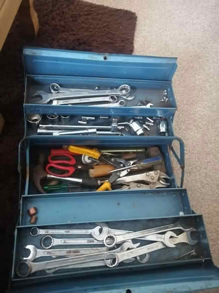 Photo of free Old Metal Toolbox (Chaddesden. Derby.) #2