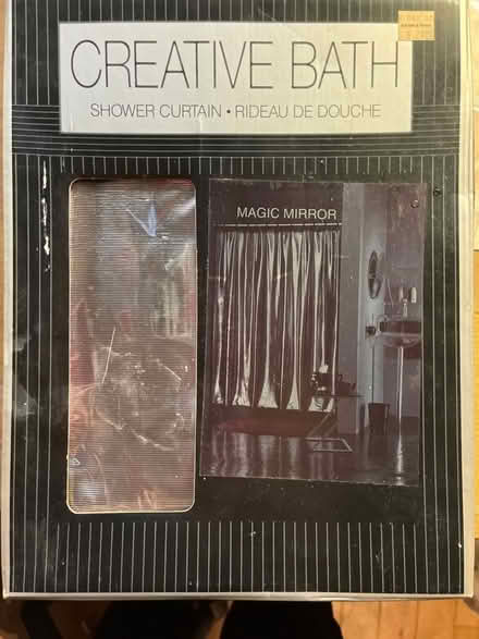 Photo of free silver metallic shower curtain (Tribeca) #1