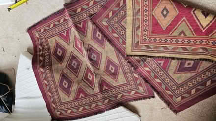 Photo of free 2 Woven fabric cushion covers / mini rugs? (Jericho OX1) #1