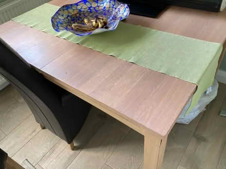 Photo of free 6 Dining chairs ,brown leather look , and table if (Captain Fold OL10) #1