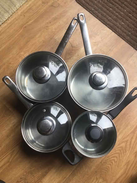 Photo of free Stainless Steel Saucepans with Lids (Riverdene RG21) #1