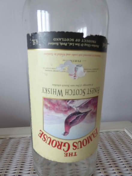 Photo of free very large famous grouse scotch whisky bottle (Latchford WA4) #2