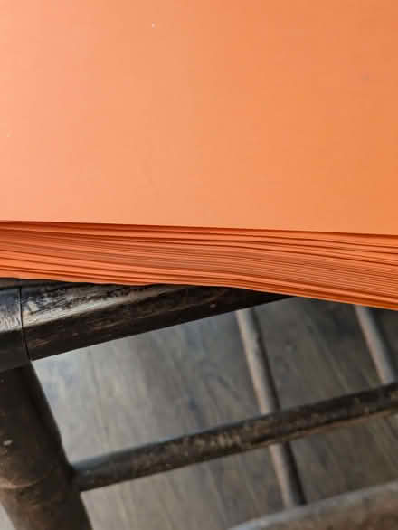 Photo of free Pile of orange paper A4 (Cowley OX4) #2