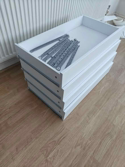 Photo of free White drawers with runners (Ramsbottom) #3