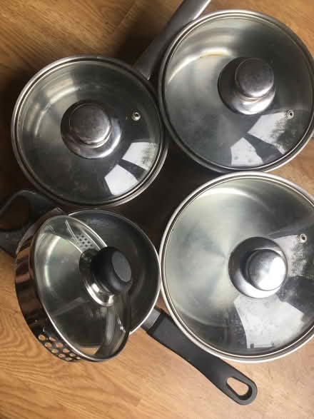 Photo of free Stainless Steel Saucepans with Lids (Riverdene RG21) #2