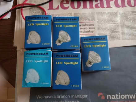 Photo of free Five 240v GU10 LED lamps (Budlett's Common TN22) #1