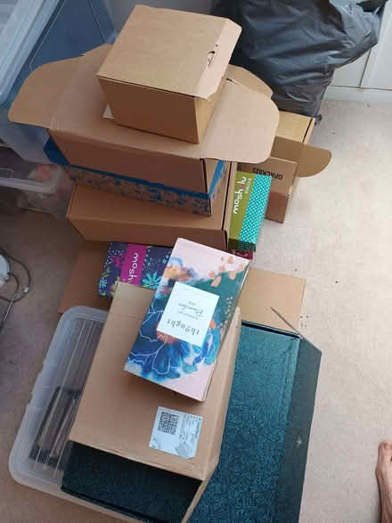 Photo of free Cardboard boxes. Used but good condition (Lambridge) #1