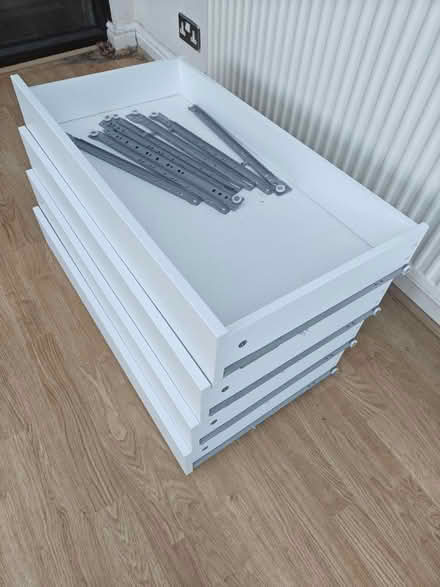 Photo of free White drawers with runners (Ramsbottom) #4