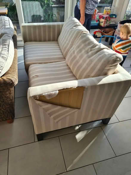 Photo of free Couch needs repair (Glenageary) #1