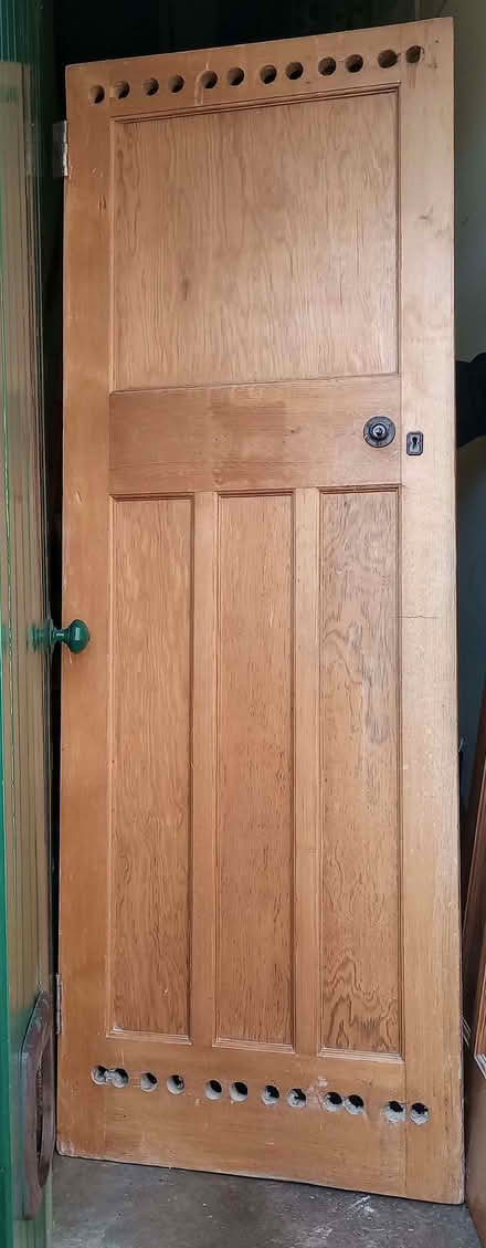 Photo of free 1930s Pine Door with holes (The Grange EH9) #1