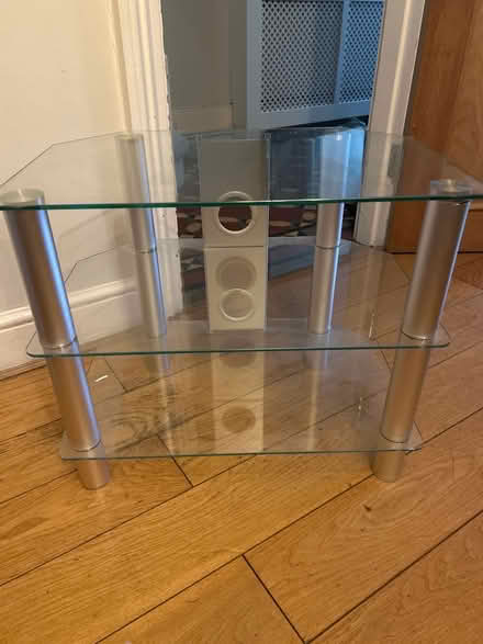 Photo of free Glass TV stand (Wimbledon (SW19)) #1