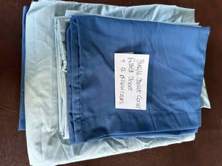 Photo of free Blue single bed linen set (Wells. BA5) #1
