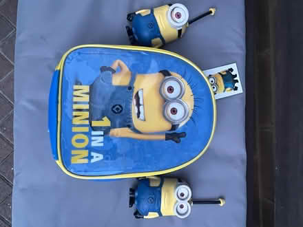 Photo of free Minion children’s backpack and walkie talkies (Roseacre ME15) #1