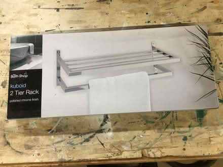 Photo of free Chrome towel rack (TN8 Chiddingstone Hoath) #1
