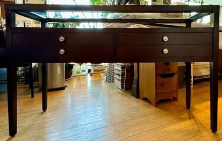Photo of free Console/Hall table w/ glass top (East Cambridge) #1